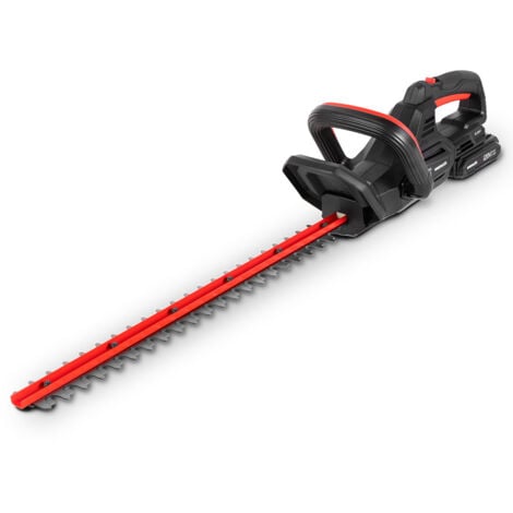 Tagliasiepi a batteria da 20 V con batteria da 2Ah e caricabatterie, lama rotante da 50 cm con guaina, kit tagliasiepi ricaricabile - Greencut GHT200L