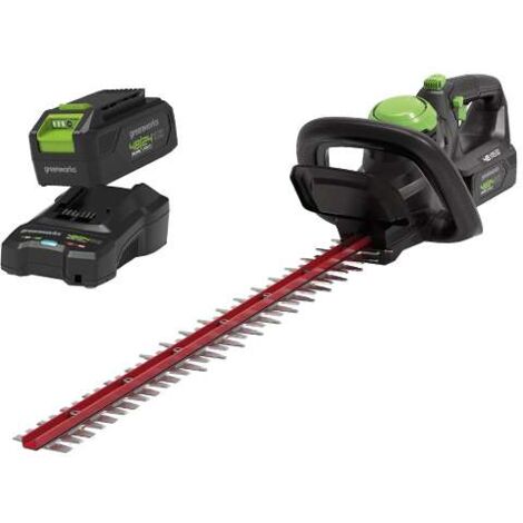 Tagliasiepi a batteria Greenworks 48V G48HTK2 Kit