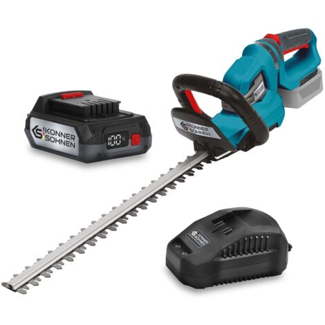 Tagliasiepi a batteria KS HT-20V 55 cm 1550 tr/min con batteria 2 Ah e caricabatterie