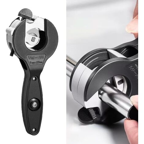 Tagliatubi a cricchetto per tubi in plastica e rame da 8-29 mm. 2025 Nuovi tagliatubi a cricchetto 2 in 1 per chiusure da 5/16" a 1 1/8".