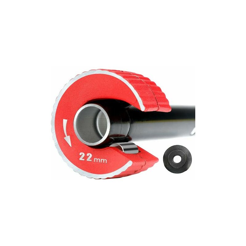 Image of Tagliatubi in rame - 22 mm - Taglio automatico con 1 rotella di ricambio per tubi in rame - Azionamento manuale-- LionKnight