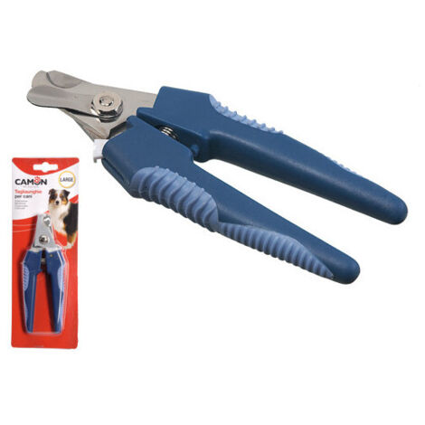 Tagliaunghie Camon per cani taglia S – Lame inox, barra ferma-unghia, impugnatura ergonomica
