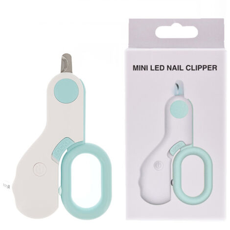 Tagliaunghie professionale per cani e gatti con luce LED, forbici per unghie per gatti, toelettatura, forbici per artigli, prodotti per animali domestici, blu