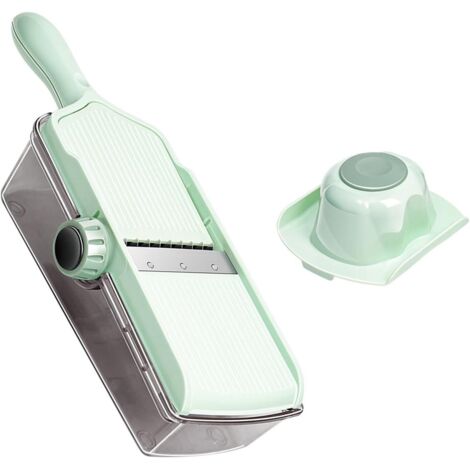 Tagliaverdure da cucina efficiente, affettatrice manuale portatile, grattugia per cipolle, con contenitore