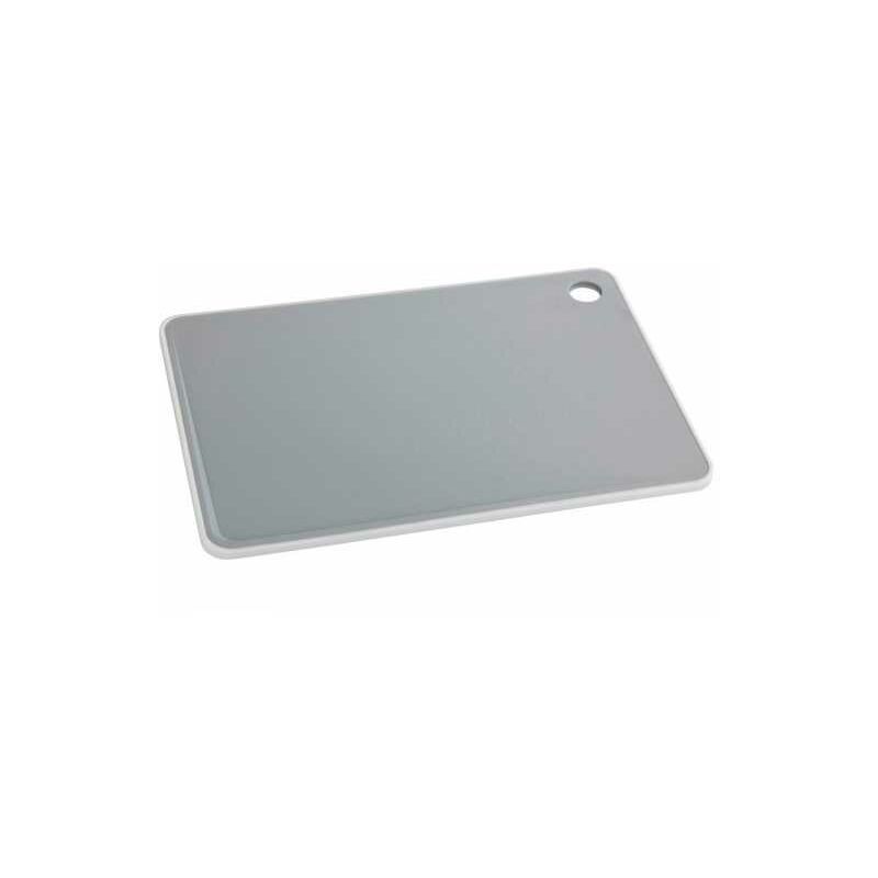 Tagliere Basic m, tagliere con superficie antibatterica, Plastica, 29x20,5 cm, grigio - Wenko