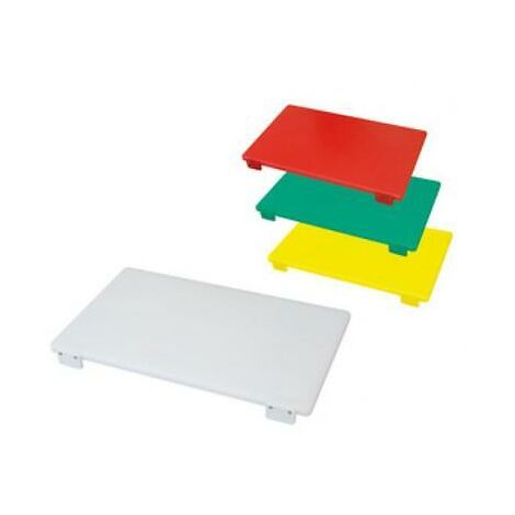 Tagliere con fermi professionali per alimenti cm 70x40x2,5 bianco