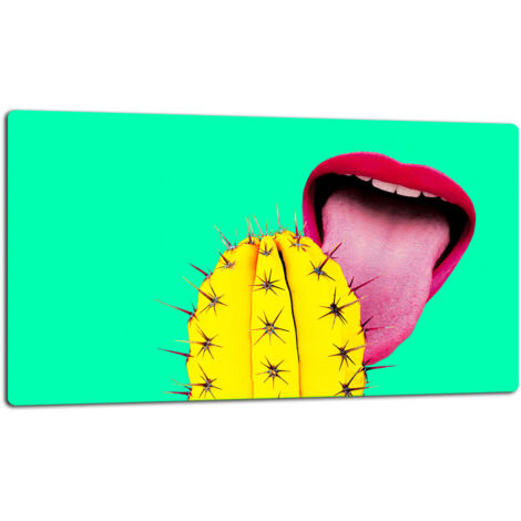 Tagliere della lastra di vetro 52x30 cactus
