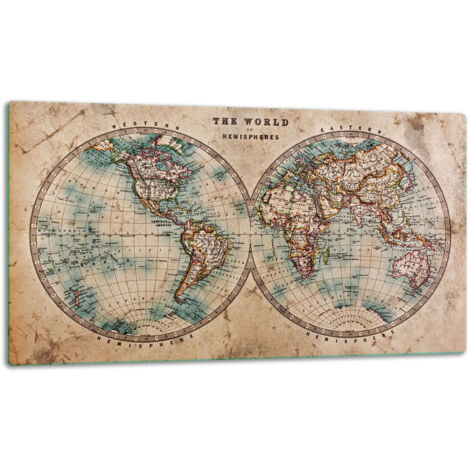 Tagliere della lastra di vetro 52x30 mappa