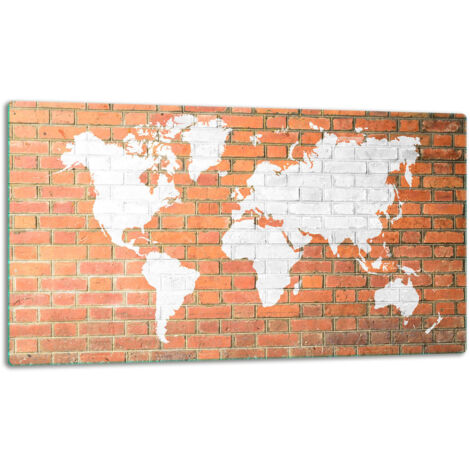 Tagliere della lastra di vetro 52x30 mappa