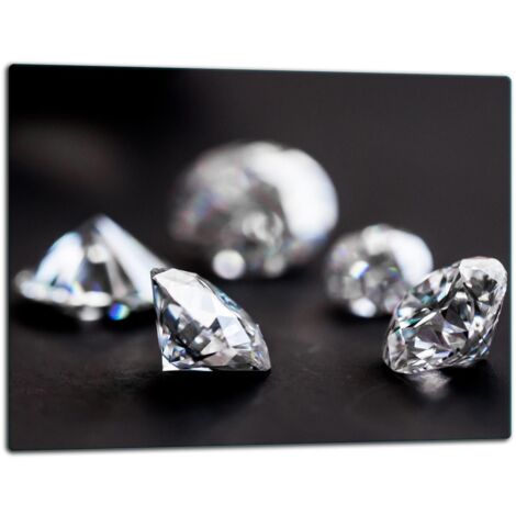 Tagliere della lastra di vetro 52x40 diamanti