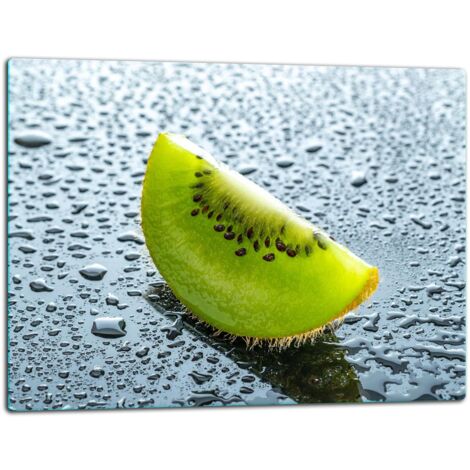 Tagliere della lastra di vetro 52x40 kiwi