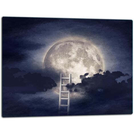 Tagliere della lastra di vetro 52x40 luna