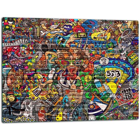 Tagliere della lastra di vetro 52x40 mosaico
