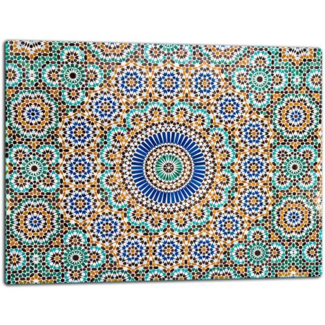 Tagliere della lastra di vetro 52x40 mosaico