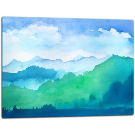 Tagliere della lastra di vetro 52x40 paesaggio