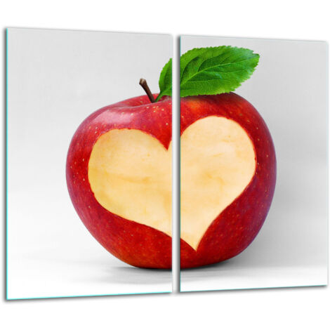 Tagliere di vetro 2x 30x52 cuore