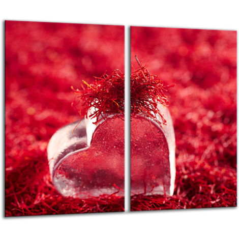 Tagliere di vetro 2x 30x52 cuore