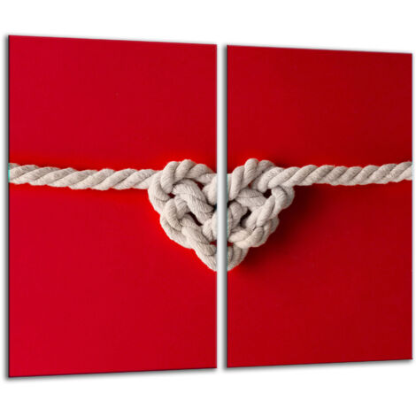 Tagliere di vetro 2x 30x52 cuore