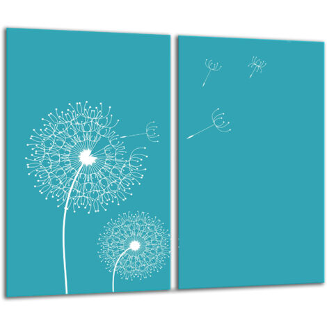 Tagliere di vetro 2x 30x52 fiore