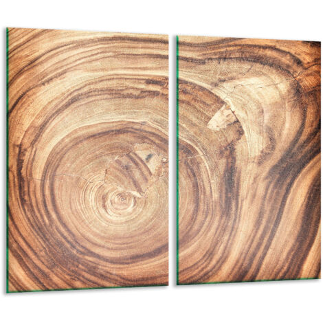 Tagliere di vetro 2x 30x52 legno