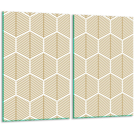 Tagliere di vetro 2x 30x52 pattern
