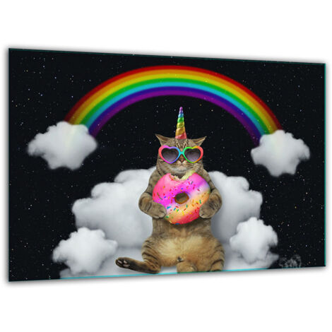 Tagliere di vetro temperato 30x22 gatto