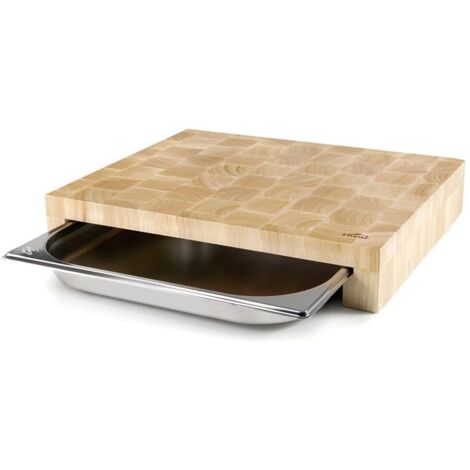 Tagliere in legno + cassetto vassoio Eno