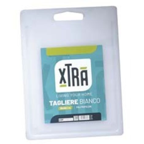 TAGLIERE IN POLIPROPILENE BIANCO- - cm.23x34 - spessore mm.0,5 - 3 pezzi XTRA