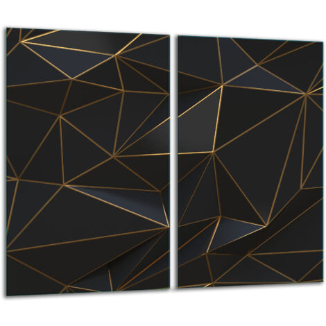 Tagliere in vetro 2x 30x52 nero