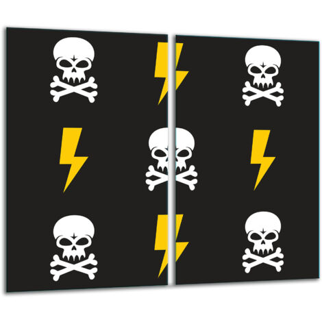 Tagliere in vetro 2x 30x52 nero