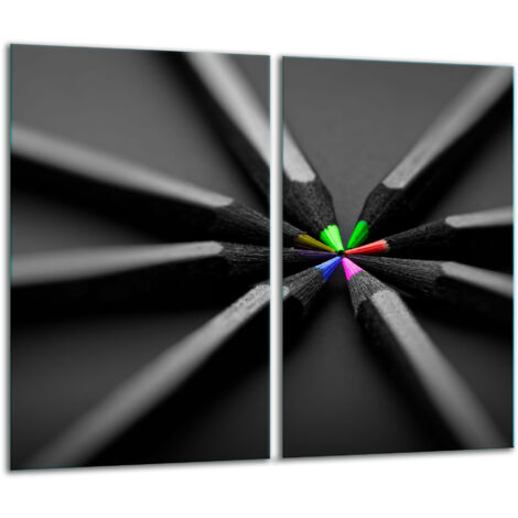 Tagliere in vetro 2x 30x52 nero