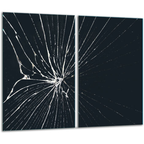Tagliere in vetro 2x 30x52 nero