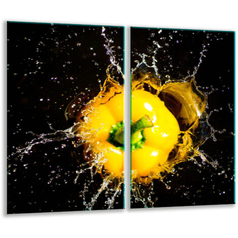 Tagliere in vetro 2x 30x52 nero