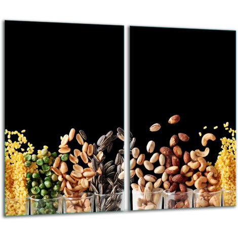 Tagliere in vetro 2x 30x52 nero