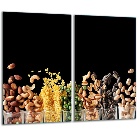 Tagliere in vetro 2x 30x52 nero