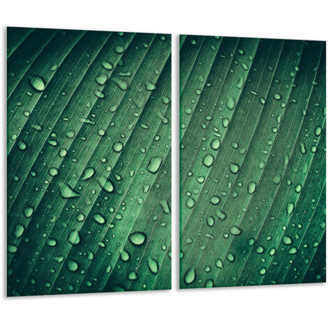 Tagliere in vetro 2x 30x52 verde