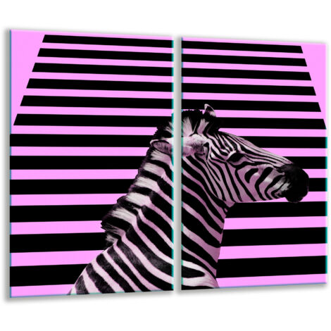Tagliere in vetro 2x 30x52 zebra
