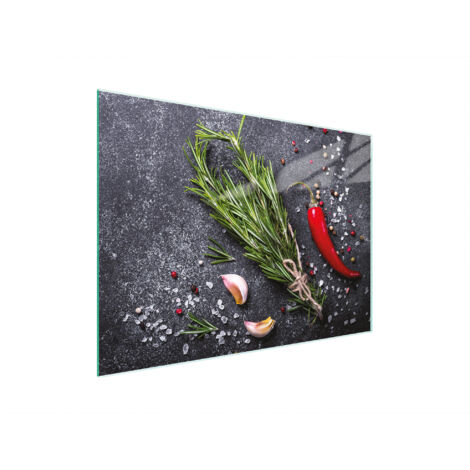 TAGLIERE IN VETRO 30x22 ARDESIA