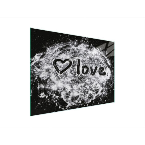 TAGLIERE IN VETRO 30x22 CUORE