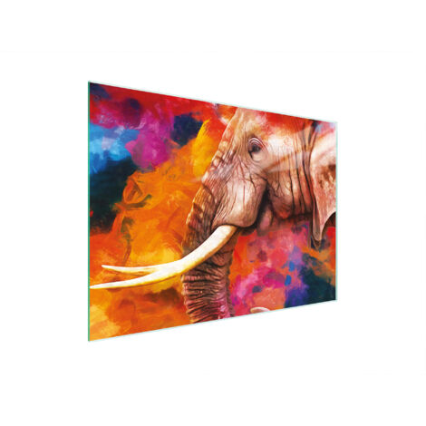 TAGLIERE IN VETRO 30x22 ELEFANTE