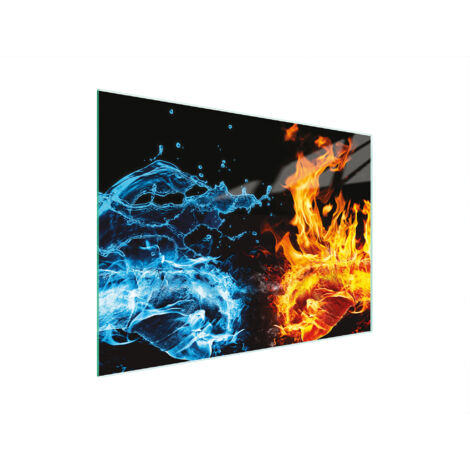 TAGLIERE IN VETRO 30x22 FUOCO