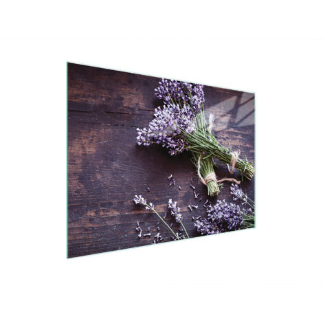 TAGLIERE IN VETRO 30x22 LAVANDA