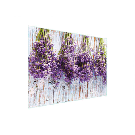 TAGLIERE IN VETRO 30x22 LAVANDA
