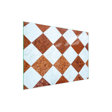 TAGLIERE IN VETRO 30x22 MOSAICO