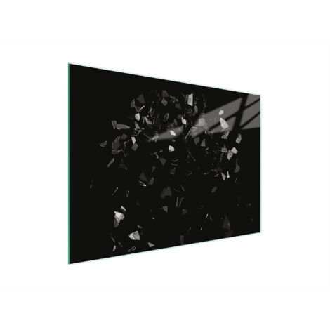 TAGLIERE IN VETRO 30x22 NERO