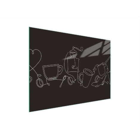 TAGLIERE IN VETRO 30x22 NERO
