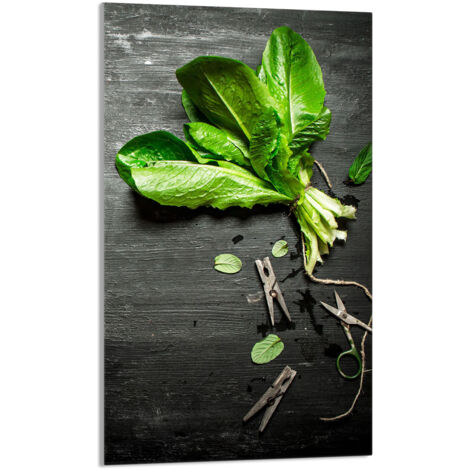 TAGLIERE IN VETRO 30x52 Basilico