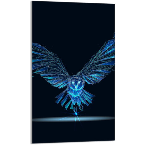TAGLIERE IN VETRO 30x52 Bird