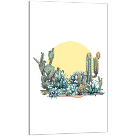 TAGLIERE IN VETRO 30x52 Cactus