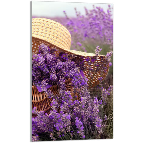 TAGLIERE IN VETRO 30x52 Lavanda
